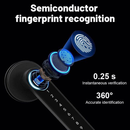 Graffiti Bluetooth Password Smart Lock Electronic Lock Handle Password Lock One-Pinch Open Handle Lock