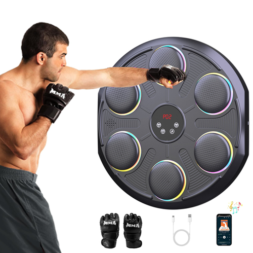 2025 New Arrival Intelligent for Bluetooth Music Boxing Trainer Home Gym Ring Adults Kids Reaction Training Music Boxing Machine