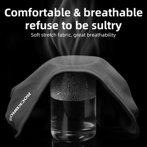 ROCKBROS Outdoor Winter Warm Windproof Face Mask, Fleece Neck Warmer, Anti-Cold and Anti-Smog Mask, Cycling Balaclava