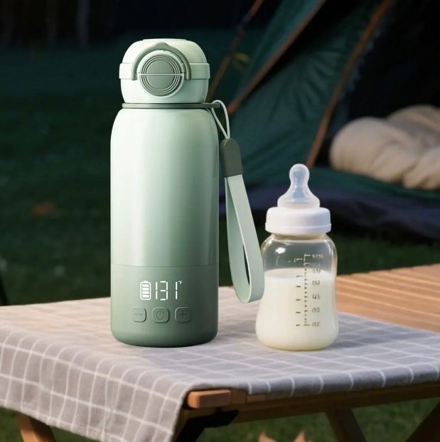 Best-selling electric heating cup, portable all-in-one cup for heating milk, essential for travel, quick heating for preparing and warming milk.