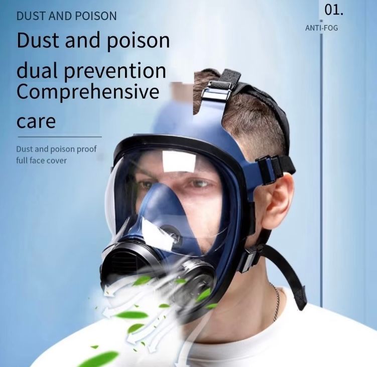 Reusable Gas Mask Body Spray Paint Special Chemical Full Face Adjustable Respirator