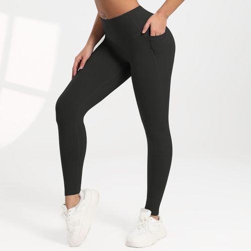 Best-selling women's leggings: soft, tummy control, highly elastic, slimming, black, high-waisted, perfect for fitness and yoga.