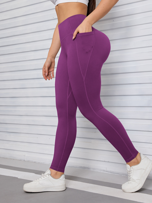 Best-selling women's leggings: soft, tummy control, highly elastic, slimming, black, high-waisted, perfect for fitness and yoga.