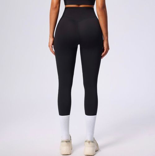 Best-selling women's leggings: soft, tummy control, highly elastic, slimming, black, high-waisted, perfect for fitness and yoga.