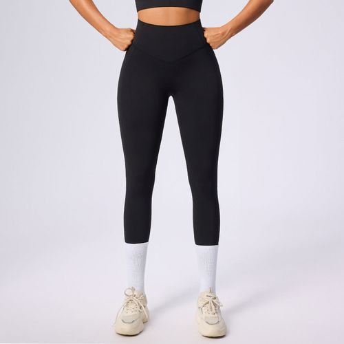 Best-selling women's leggings: soft, tummy control, highly elastic, slimming, black, high-waisted, perfect for fitness and yoga.