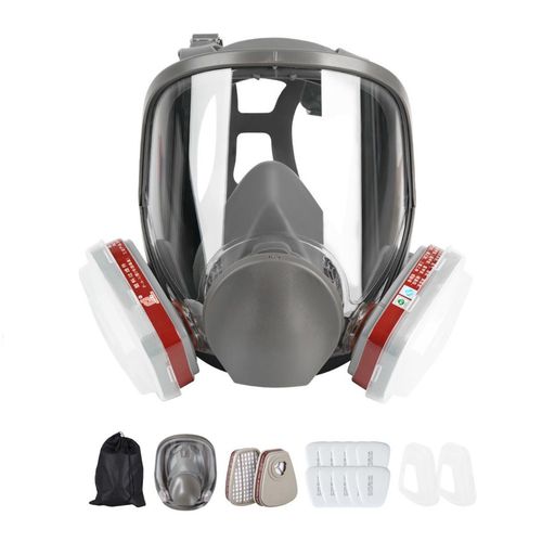 CE Certificate Hot Sale Reusable 6800 Full Face Gas Mask, Double Filter Gas Respirator, High Efficiency Gas Mask
