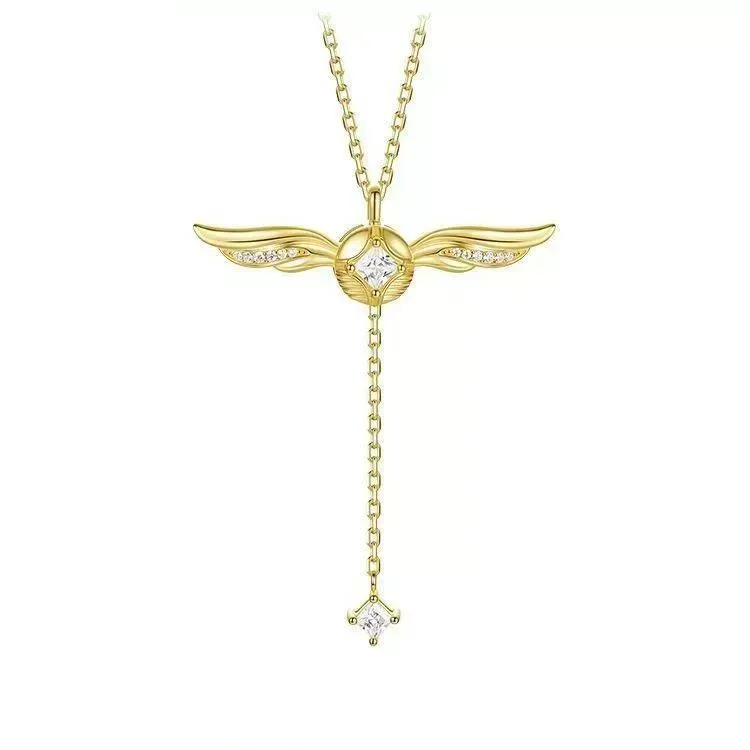 Harry Potter collaboration series Golden Snitch necklace, an exquisite and elegant clavicle chain, perfect for gifting.