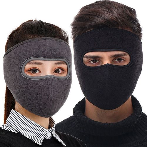 Winter Full Face Mask Windproof Dust-proof Masks Fashion Fleece Thick Warm Earmuff Unisex Breathable Mask Outdoor Cycling Sports