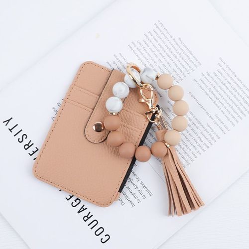 Bestselling ID card holders, card cases, beaded keychains, and leather wallets.