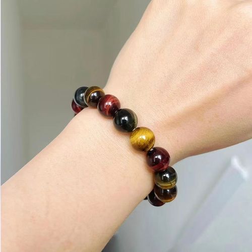 Colorful tiger eye bracelet