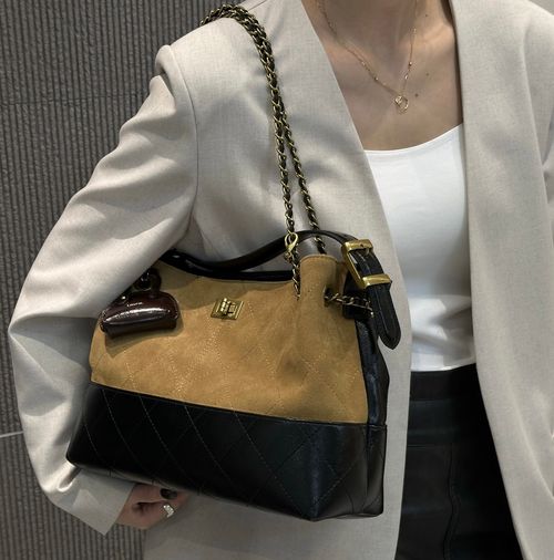 2025 new contrast color retro chain shoulder underarm bag handbag crossbody shoulder bag