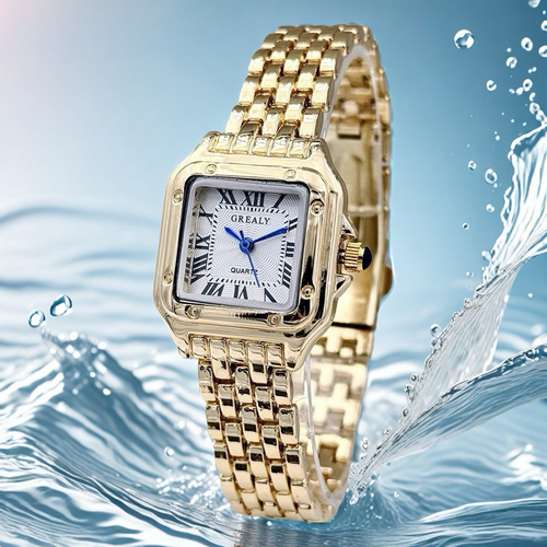 Hot selling waterproof women's square watch retro classic ladies watch fashion quartz watch
