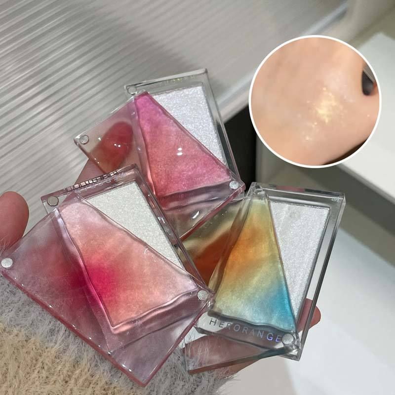 HERORANGE Highlighter Shimmering Eyeshadow Palette with Subtle Shimmer and Brightening Effect