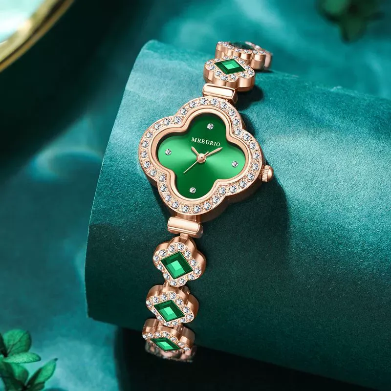 Hot-selling fashion four-leaf clover bracelet quartz watch