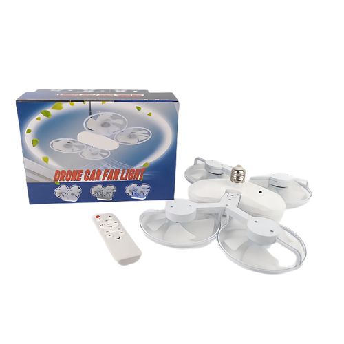 New foldable tri-color dimming ceiling fan light for bedroom LED ceiling light