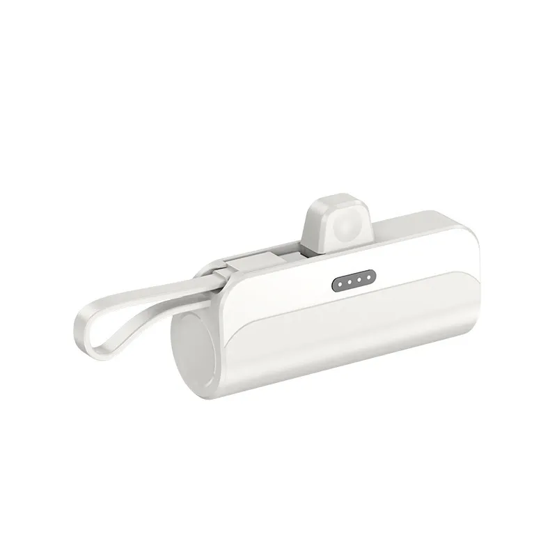 New Product Mini 5000mAh Pocket Power Bank Portable Keychain Emergency OEM Charging Capsule Power Bank With Dual Port Output