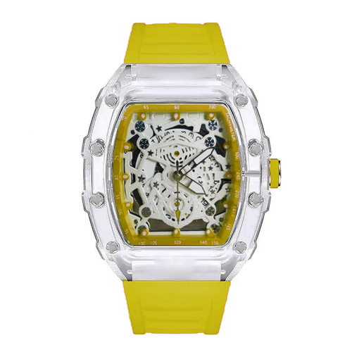 Dynamic Street Fashion Personality Street Sports Leisure Unisex Hollowed Out Watches Luminous Quartz Wristwatch for Man