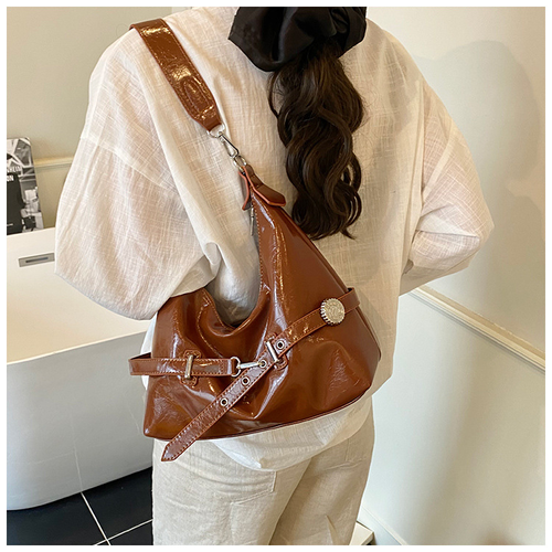 Simple casual tote bag for women, Korean style fashion shoulder bag