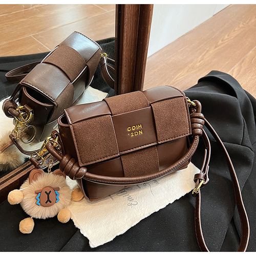 Stitching small square bag women's bag fashion handbag shoulder bag