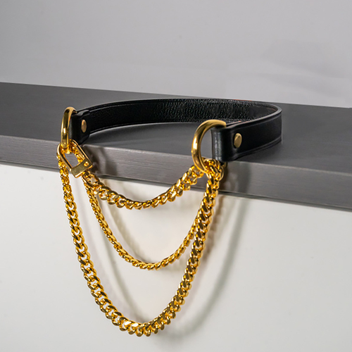 Cowhide collar female m collar y2k style Choker neck strap unisex high-end necklace