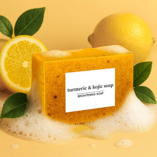 New Product Natural Vegan Turmeric Lemon Soap Anti-Acne Goat Milk Soap Whitening Handmade Oatmeal Facial Bath Bath Soap