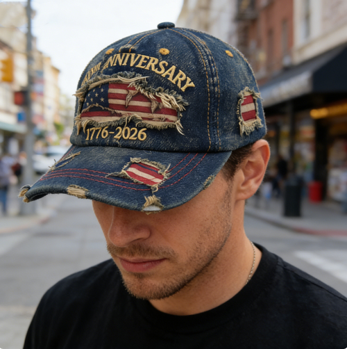 American Flag Hat Men Women Funny Adjustable 6 Panel Washed Cotton Distressed Baseball Cap 250 Anniversary USA Hat