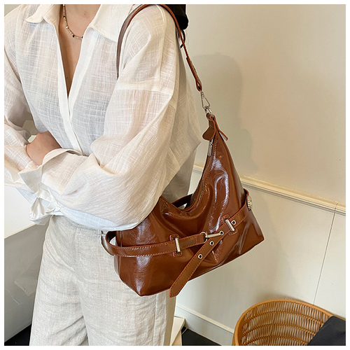 Simple casual tote bag for women, Korean style fashion shoulder bag