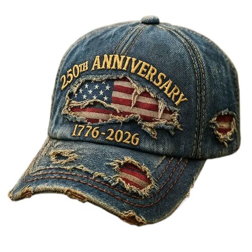 American Flag Hat Men Women Funny Adjustable 6 Panel Washed Cotton Distressed Baseball Cap 250 Anniversary USA Hat