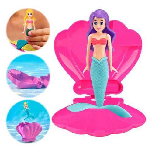 Mermaid Princess Float Funny Magical Shell Pool Toy for Summer Swimming Bath & Toddler Water Toys Novelty & Gag Gifts