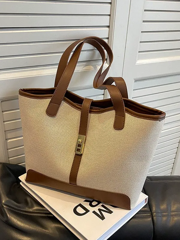 Canvas bag 2025 new fashion large capacity women's tote bag
