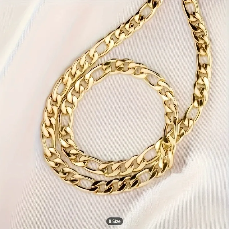 Renaissance Necklace 18K Imitation Gold 8mm Geometric Necklace