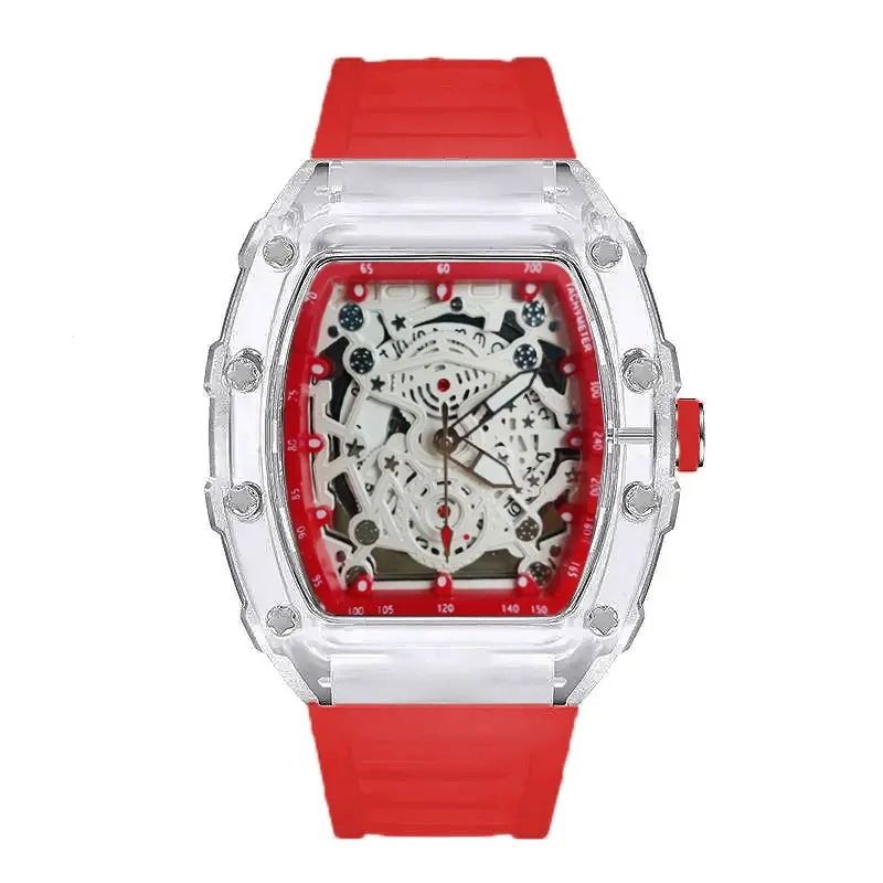 Dynamic Street Fashion Personality Street Sports Leisure Unisex Hollowed Out Watches Luminous Quartz Wristwatch for Man