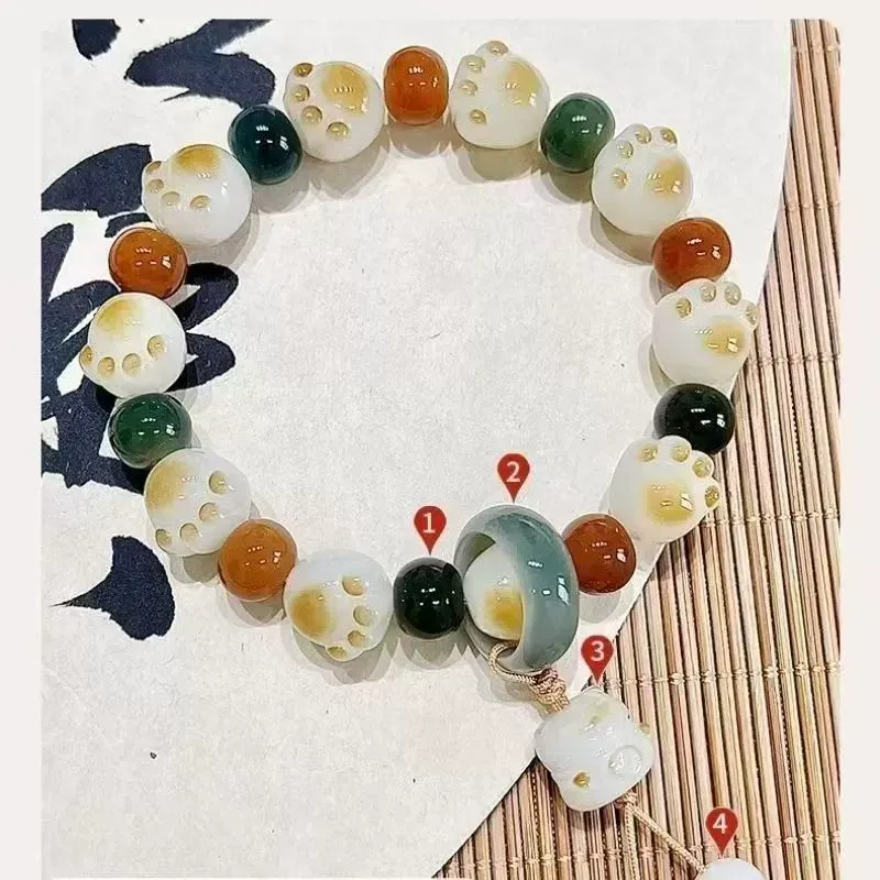 Cute Bodhi cat claw bracelet, exquisite and cute bracelet