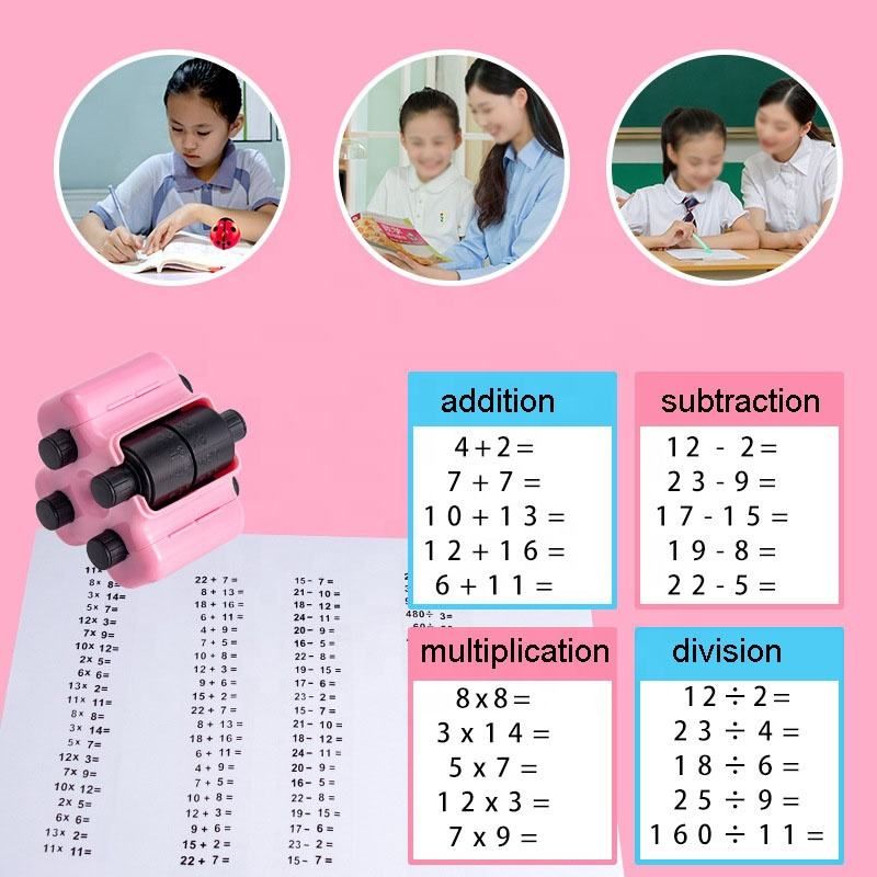Addition Subtraction Multiplication Division Math Learning Stamps for Preschool Kindergarten Classroom Supplies