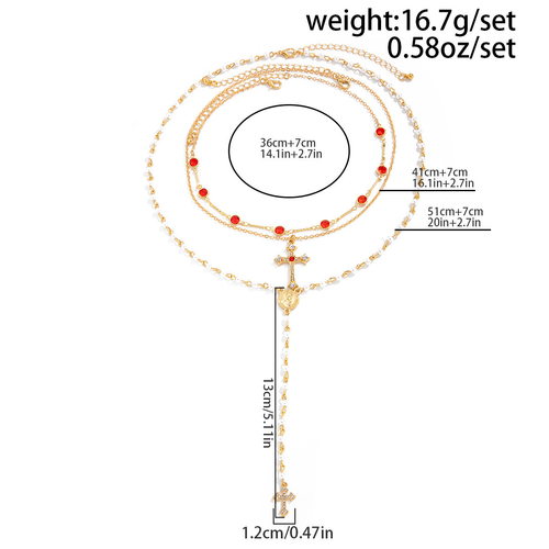 Fashionable metal chain stacking clavicle necklace