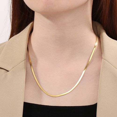 Hot-selling stainless steel blade chain necklace for women