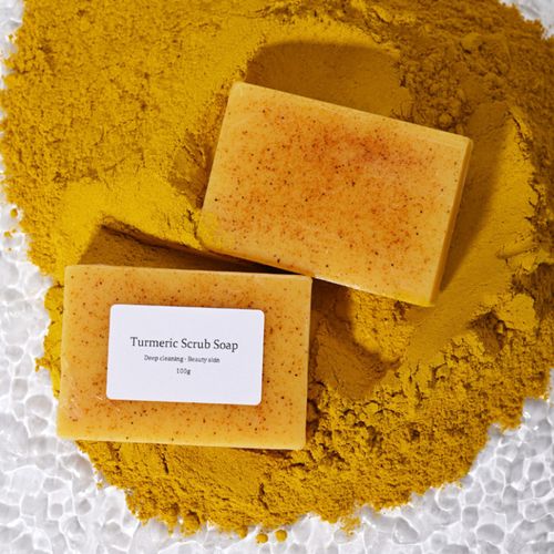 New Product Natural Vegan Turmeric Lemon Soap Anti-Acne Goat Milk Soap Whitening Handmade Oatmeal Facial Bath Bath Soap