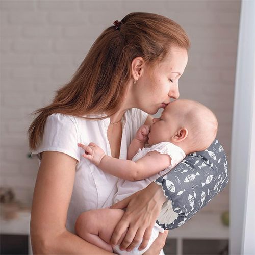 Baby Feeding Arm Pillow,Soft Cotton Bottle Nursing Arm Pillows for Newborn,Portable and Washable