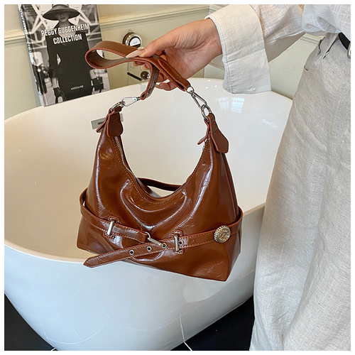 Simple casual tote bag for women, Korean style fashion shoulder bag