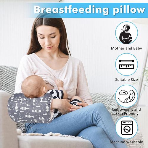 Baby Feeding Arm Pillow,Soft Cotton Bottle Nursing Arm Pillows for Newborn,Portable and Washable