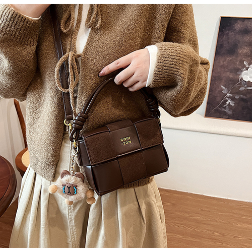 Stitching small square bag women's bag fashion handbag shoulder bag