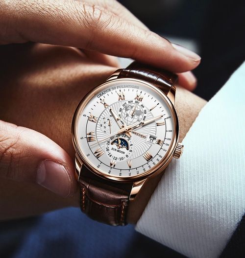 Fashionable and hot-selling starry sky moon men's watch