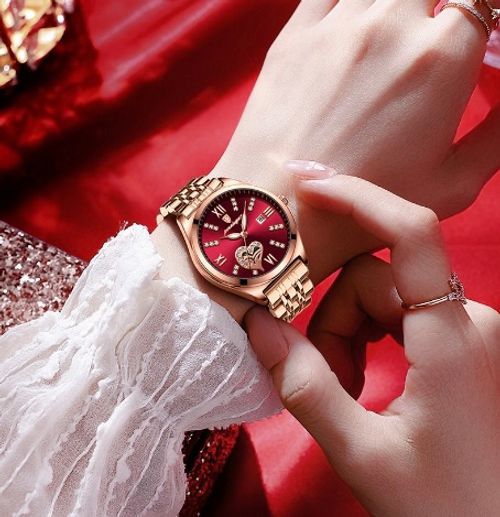 Hot selling waterproof luminous ladies watch female quartz calendar watch