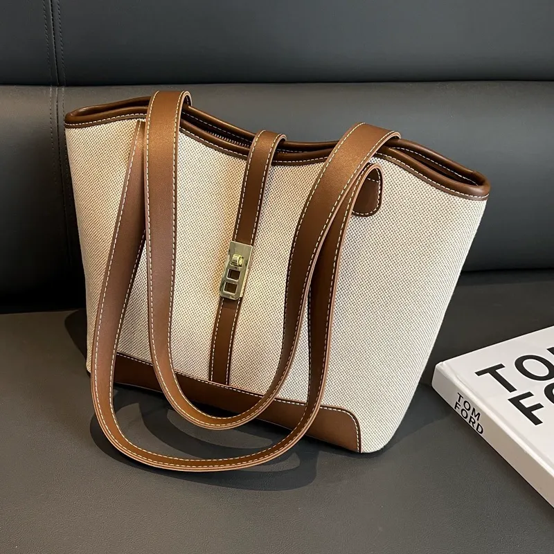 Tote bag women 2025 new shoulder handbag large capacity bucket bag