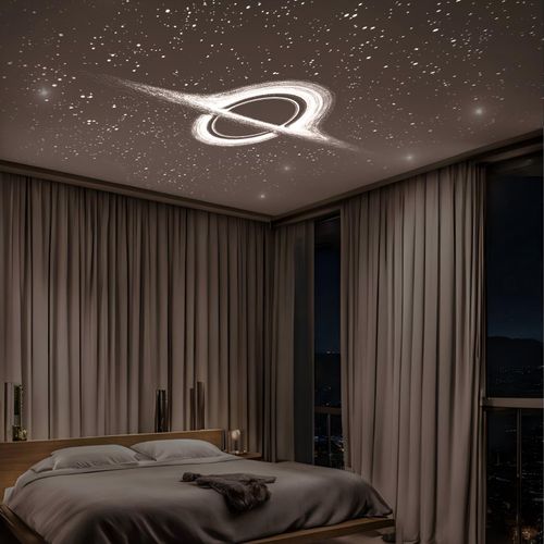 USB Car Atmosphere Projector Light Car Interior Ambient Light LED Starry Star Light Camping Bedroom Decor Romantic Night Lamp