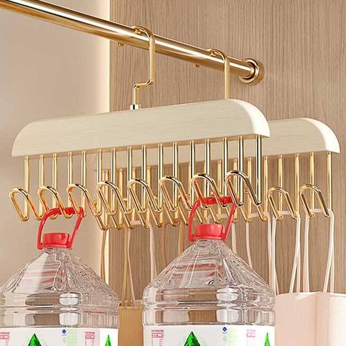 Solid Wood Storage Rack Fantastic Vintage Hook Hanger for Underwear Sling Tie Belt Bag Umbrella Hanging