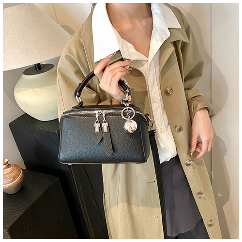 Retro simple Boston shoulder crossbody bag small square bag