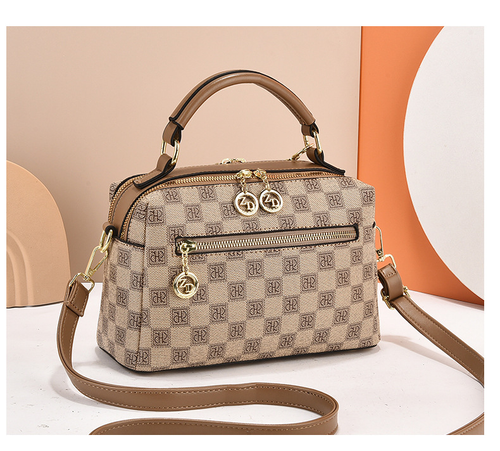 Bags for women 2025 new fashion hand-held pillow bag, checkerboard small square bag