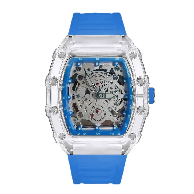 Dynamic Street Fashion Personality Street Sports Leisure Unisex Hollowed Out Watches Luminous Quartz Wristwatch for Man