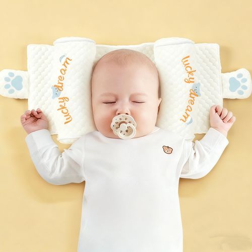 Millet shaping pillow for babies 0-6 months and over 1 year old, pure cotton pillow to correct head shape and prevent flat head.